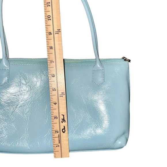 Hobo International purse Lt blue with yellow lining new - Picture 9 of 11